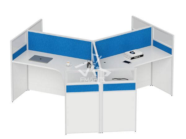 职员办公位P60C款   屏风三人位、六人位